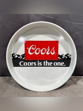 Vintage 13” Coors Metal Serving Tray 1985